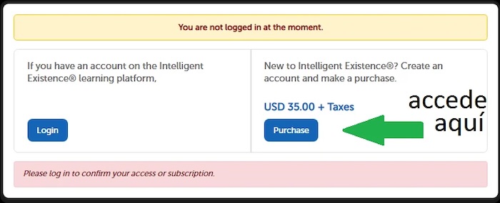 registración a  Intelligent Existence